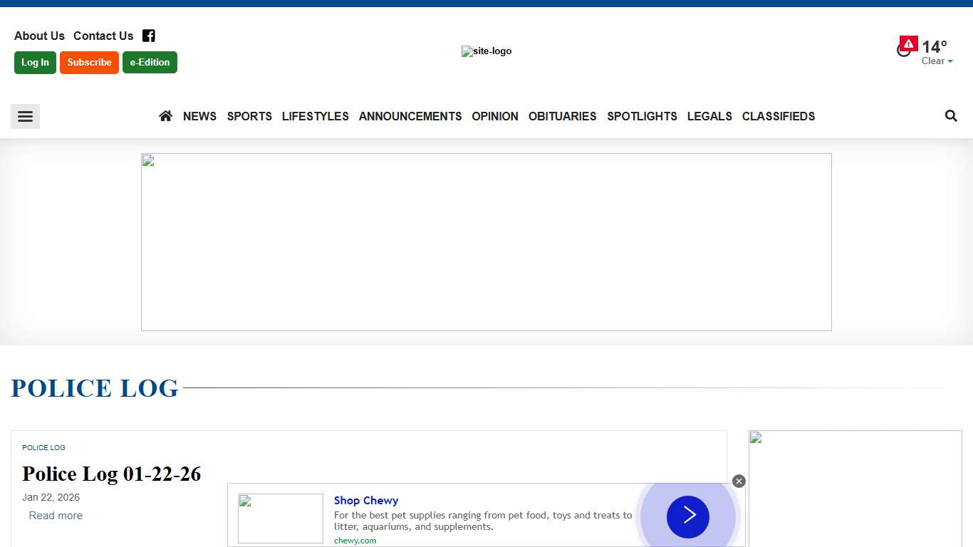 Police Log warwickonline.com